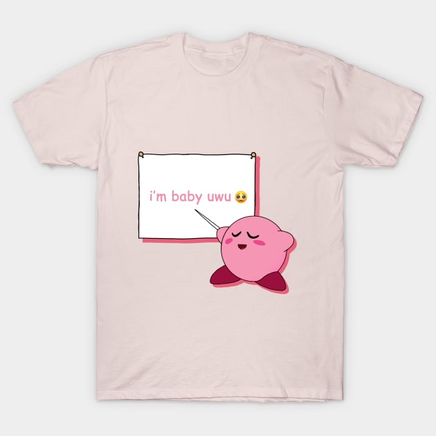 im baby uwu face T-Shirt by oreokookie